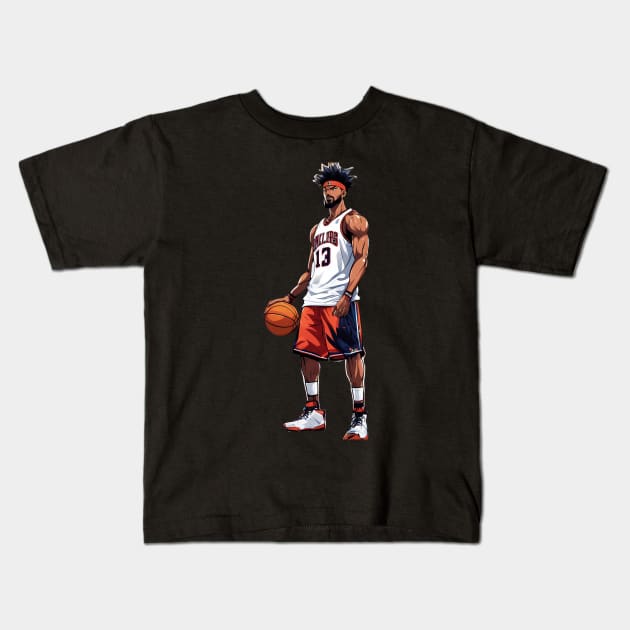 basketball hoop Kids T-Shirt by animegirlnft